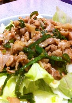 甘煮ピーマンと豚肉の味噌炒め-レシピのメイン写真