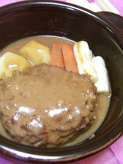 味噌煮込みハンバーグ-レシピのメイン写真