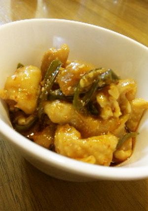 韓国風!?鳥皮炒め-レシピのメイン写真