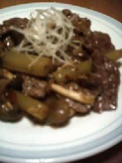 牛肉+フキの炒め物・中華taste-レシピのメイン写真
