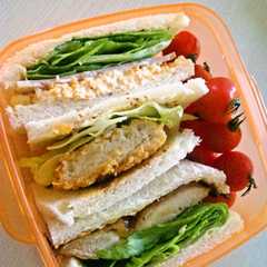 รูปของ おいしいサンドイッチの作り方♪