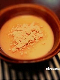 きな粉で食べる豆乳プリン☆-レシピのメイン写真