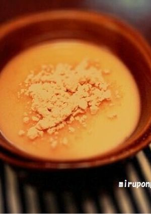 きな粉で食べる豆乳プリン☆-レシピのメイン写真