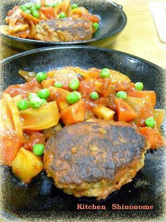 保温調理で煮込みハンバーグ-レシピのメイン写真