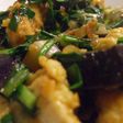 鶏むね肉と茄子のにらコチュジャン炒め