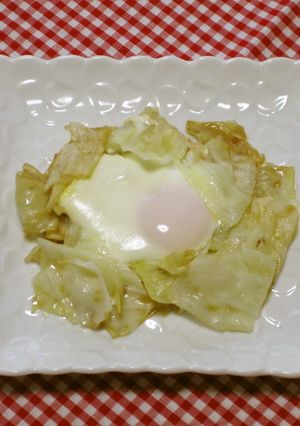 キャベツの玉子とじ　-レシピのメイン写真