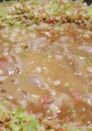 ●自己流もんじゃ焼き●節約編（笑-レシピのメイン写真