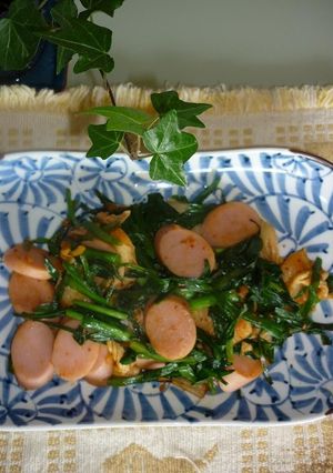 魚肉ソーセージニラキムチ炒め-レシピのメイン写真