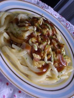 ふんわ~り♡絶品お好み焼きうどん✿-レシピのメイン写真