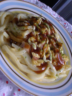 ふんわ~り♡絶品お好み焼きうどん✿-レシピのメイン写真