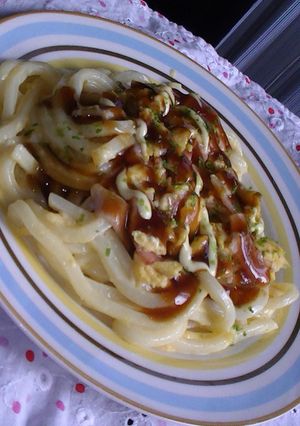 ふんわ～り♡絶品お好み焼きうどん✿-レシピのメイン写真