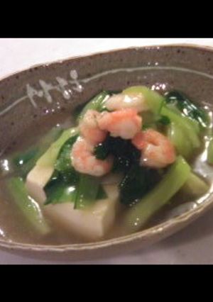 夜食☆中華風チンゲン菜あんかけ-レシピのメイン写真