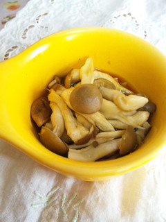 レンジ蒸しきのこ♡柚子胡椒とポン酢-レシピのメイン写真