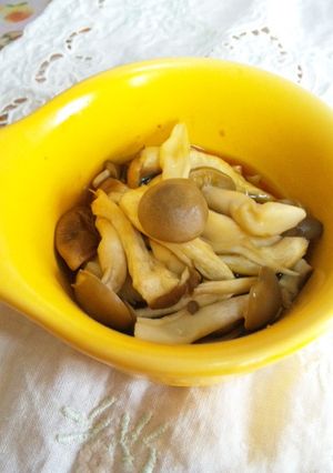 レンジ蒸しきのこ♡柚子胡椒とポン酢-レシピのメイン写真