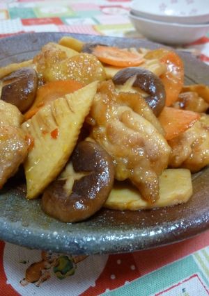 ★鶏肉と筍のピリ辛さっぱり炒め★-レシピのメイン写真