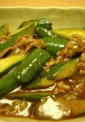 きゅうりと豚肉の四川風炒め-レシピのメイン写真
