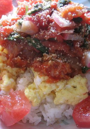 トマトキムチ丼-レシピのメイン写真