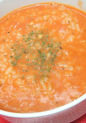 野菜ジュースで速攻☆美味いスープリゾット-レシピのメイン写真