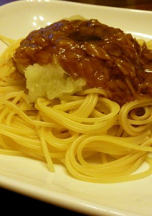 なめ茸おろしの冷製パスタ-レシピのメイン写真