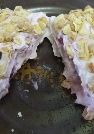 簡単☆ブルーベリーヨーグルトケーキ風♪-レシピのメイン写真