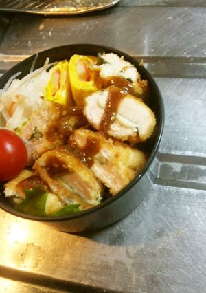 鶏むね肉のはさみ揚げ☆梅ソースがけ-レシピのメイン写真