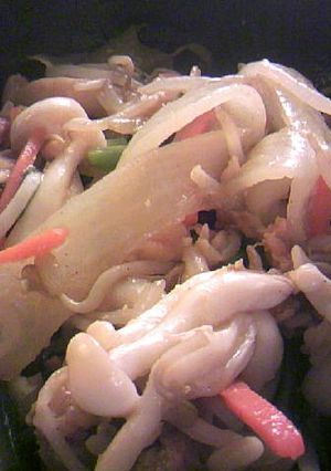 ラム肉と野菜ときのこの韓国風ピリ辛炒め-レシピのメイン写真