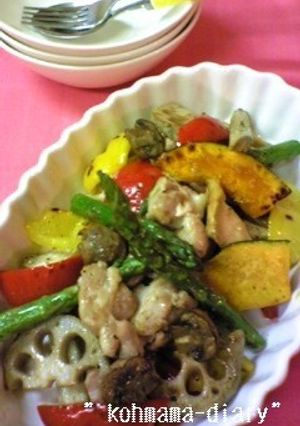 チキンとビューティ野菜の焼き浸し。・。・-レシピのメイン写真
