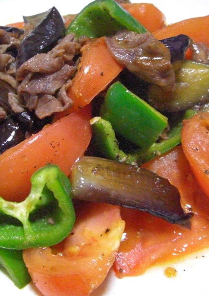 牛肉とトマトたちの炒め物-レシピのメイン写真