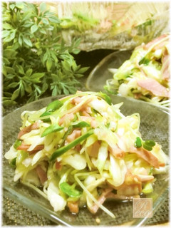 春キャベツてんこ盛り★焼豚おかずサラダ♪-レシピのメイン写真