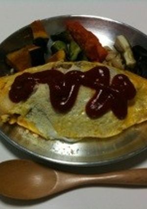 玄米オムライス-レシピのメイン写真
