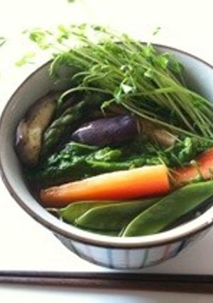 蒸し野菜そば-レシピのメイン写真