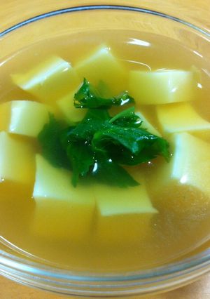 暑い日に！ひんやり卵豆腐の冷たいおつゆ-レシピのメイン写真