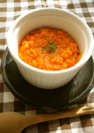 朝食に！野菜ジュースでクリーミィリゾット-レシピのメイン写真