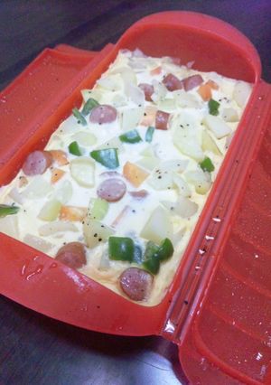 ☆ルクエで♪具沢山なオープンオムレツ☆-レシピのメイン写真
