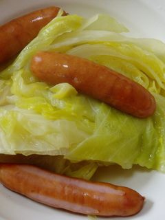 ヘルシー!春キャベツとウインナースープ煮-レシピのメイン写真