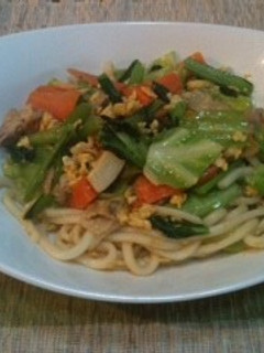 お昼ご飯にいかが?美味しい焼うどん♪-レシピのメイン写真