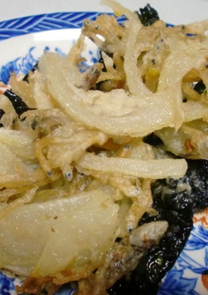 しらすと玉ねぎの磯辺揚げ-レシピのメイン写真