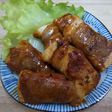 豆腐の豚肉巻きソテー