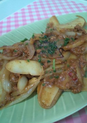 レトルトキーマカレー★簡単ポテト炒め-レシピのメイン写真