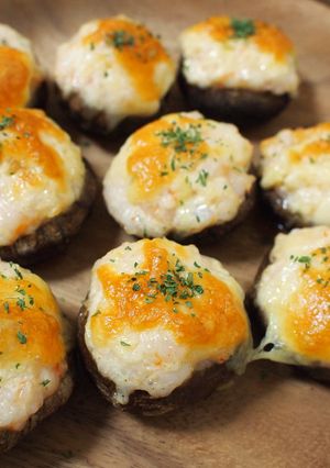 椎茸とエビマヨのチーズ焼き-レシピのメイン写真