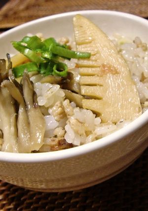 筍と鶏そぼろの混ぜご飯-レシピのメイン写真