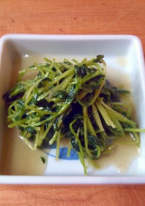 豆苗のシンガポール風炒め-レシピのメイン写真