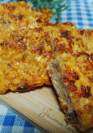 ミートソースとチーズの簡単オムレツ♬*-レシピのメイン写真