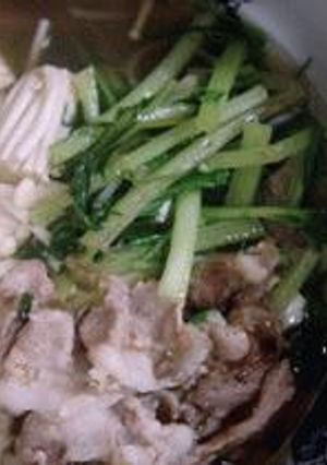 豚肉と京菜の鍋仕立て-レシピのメイン写真