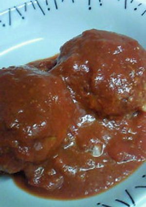 トマト嫌いが作る＊トマト煮込ハンバーグ＊-レシピのメイン写真