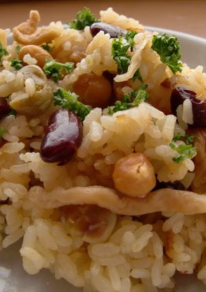 簡単！カレー味★切干しビーンズ炊込みご飯-レシピのメイン写真