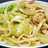 レタスとベーコンのバター醤油うどん
