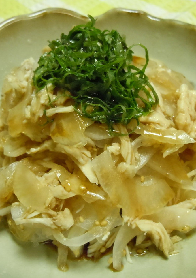 鶏ささみと新玉ねぎのサラダ-レシピのメイン写真