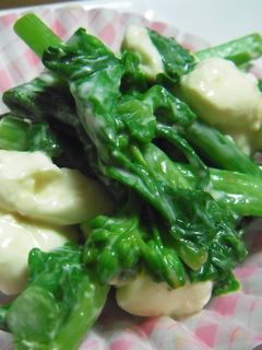 菜の花のクリームチーズワサビ和え-レシピのメイン写真