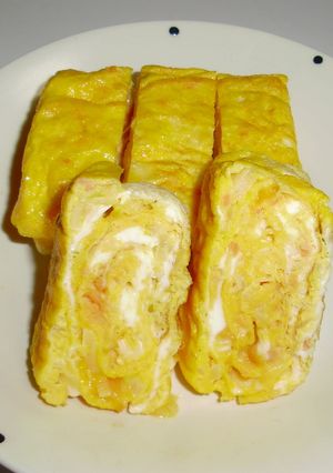 鮭と白ねぎの卵焼き-レシピのメイン写真